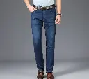 Summer Men Jeans Regular Straight Full Length